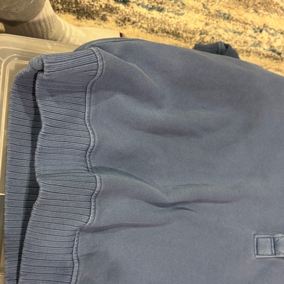 Aerie Blue Half-Zip Sweatshirt - Picture 5 of 7